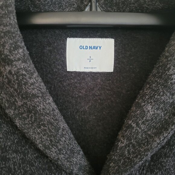 Men's Old Navy Shawl-Collar Button-Front Cardigan Sweater Charcoal (SIZE: Small) - Picture 3 of 6